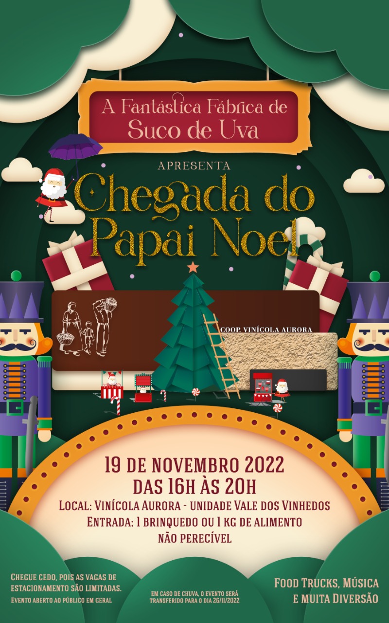 Vale dos Vinhedos terá chegada do Papai Noel no dia 19 de novembro