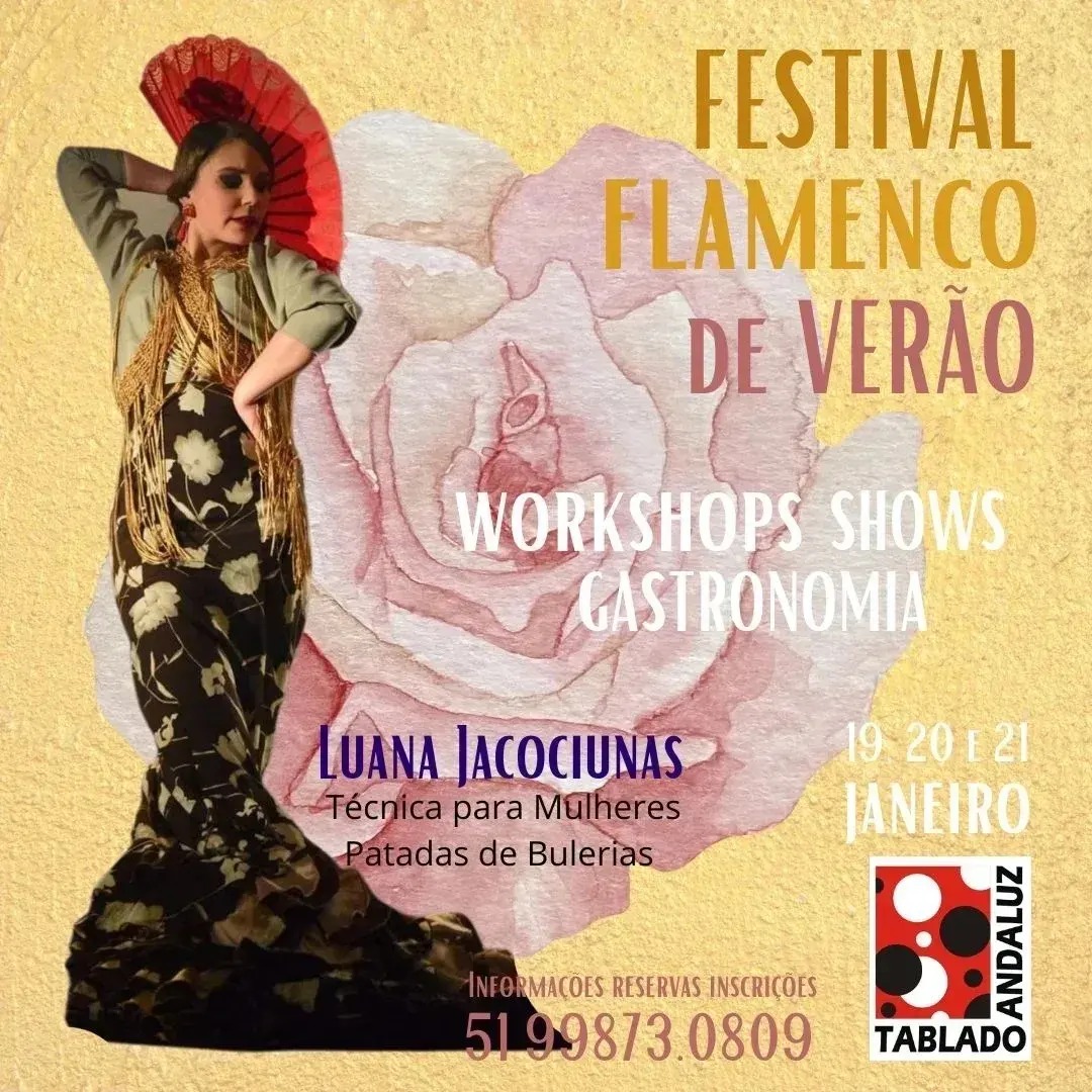 Tablado Andaluz promove o I Festival Flamenco de Verão de 18 a 21 de janeiro