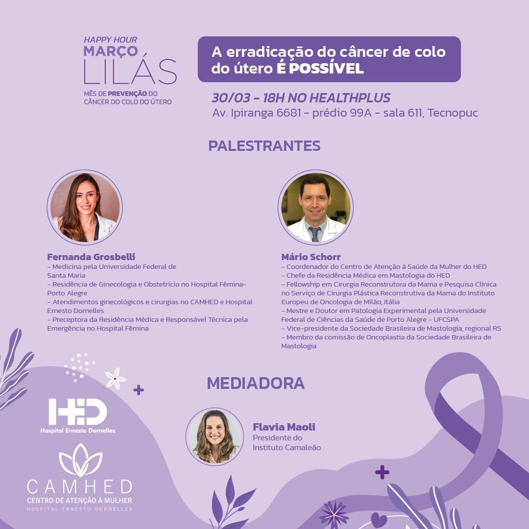 Evento gratuito aborda prevenção e erradicação do câncer de colo do útero