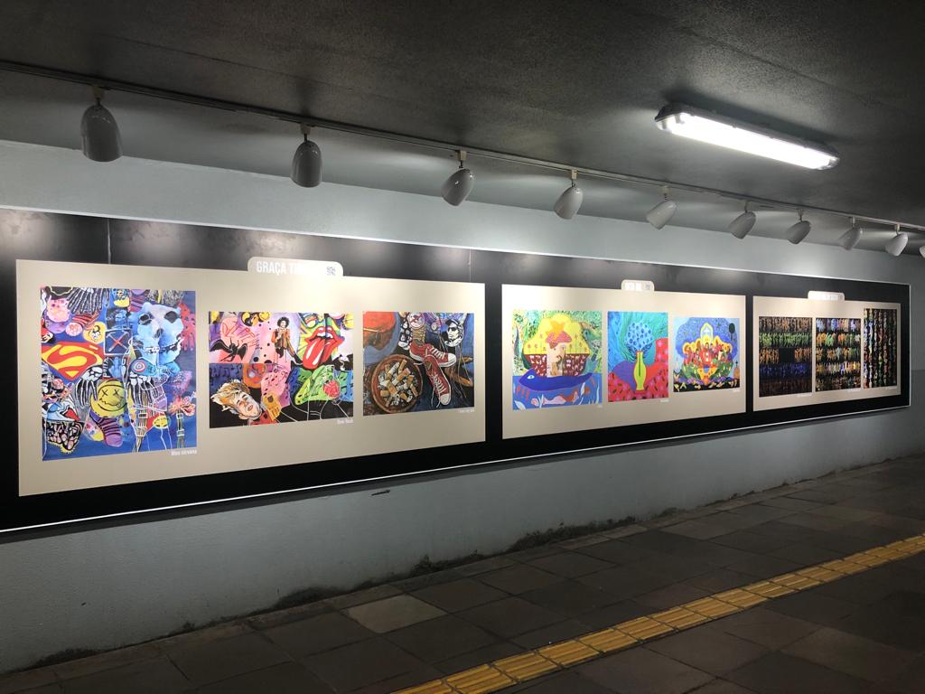 Galeria Mário Quintana, no túnel de acesso à Estação Mercado, recebe nova exposição