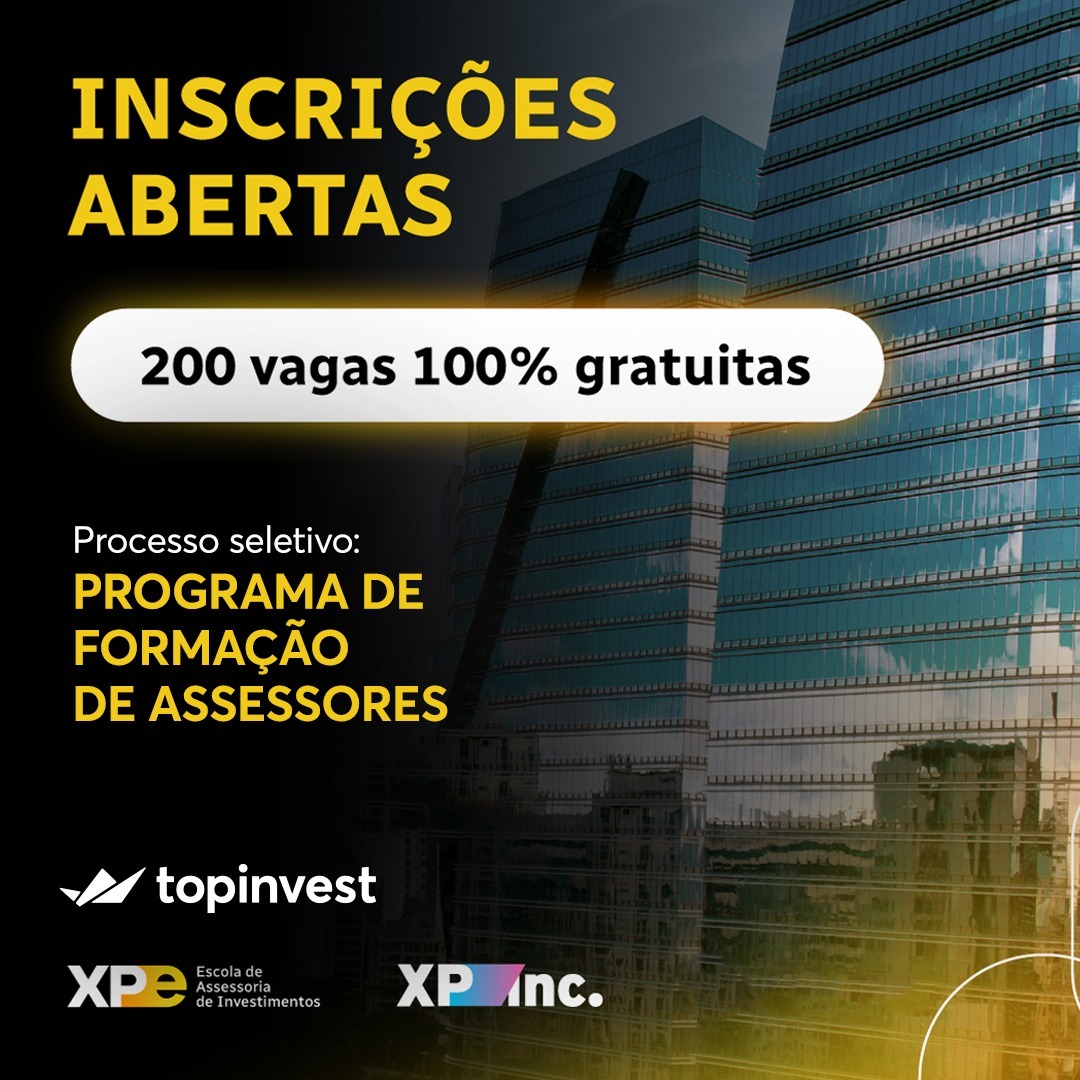 TopInvest e XP Educação oferecem 200 bolsas de estudo para formação de assessores de investimento