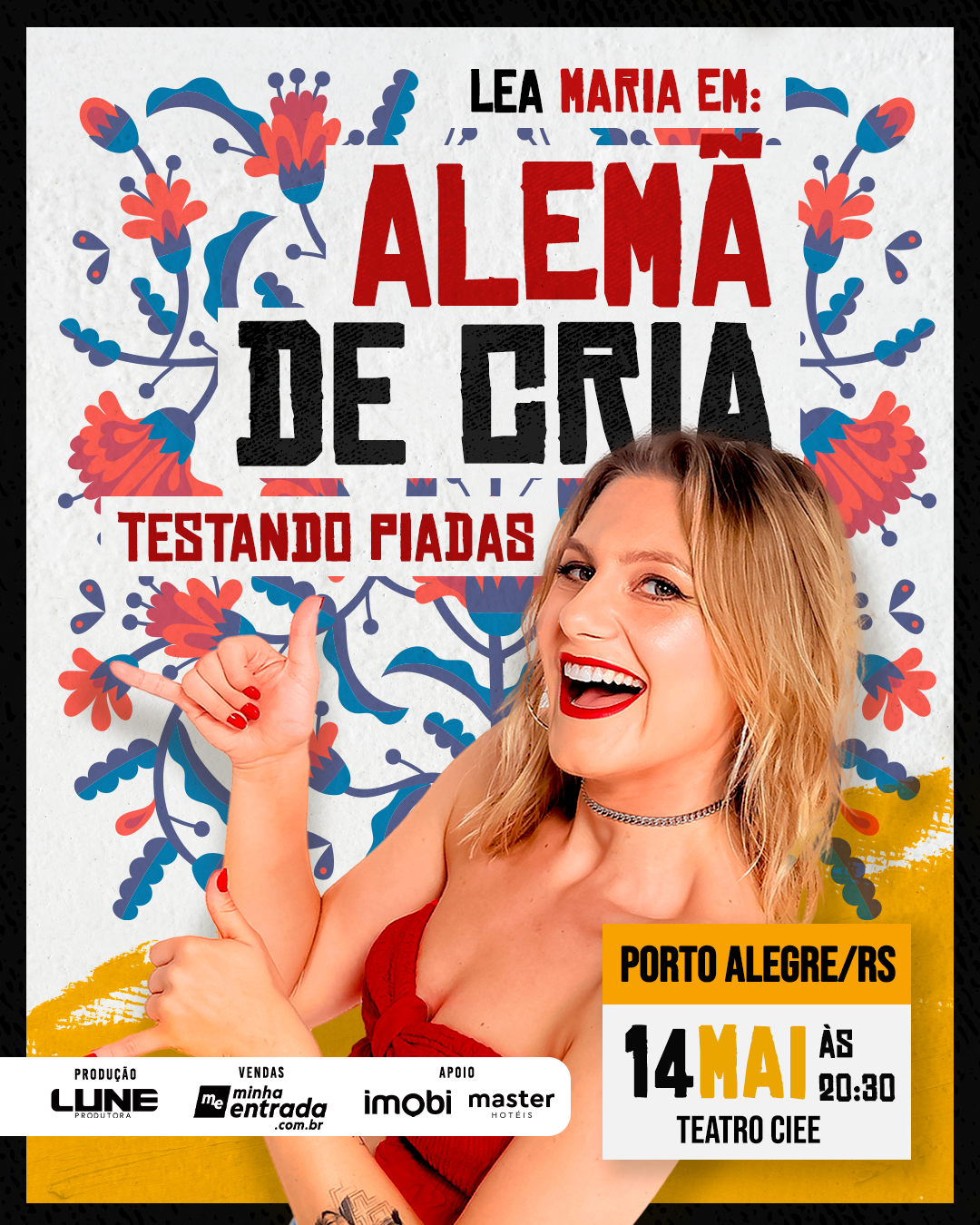 Lea Maria apresenta novo solo de stand up em Porto Alegre