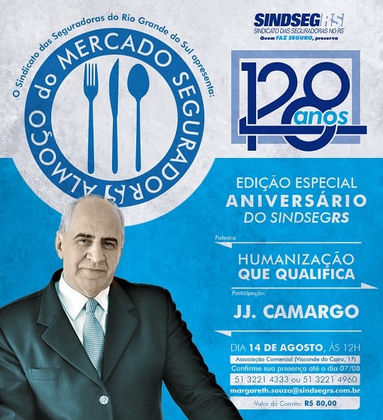 Sindsegrs completa 128 anos com reunião-almoço dia 14 na ACPA