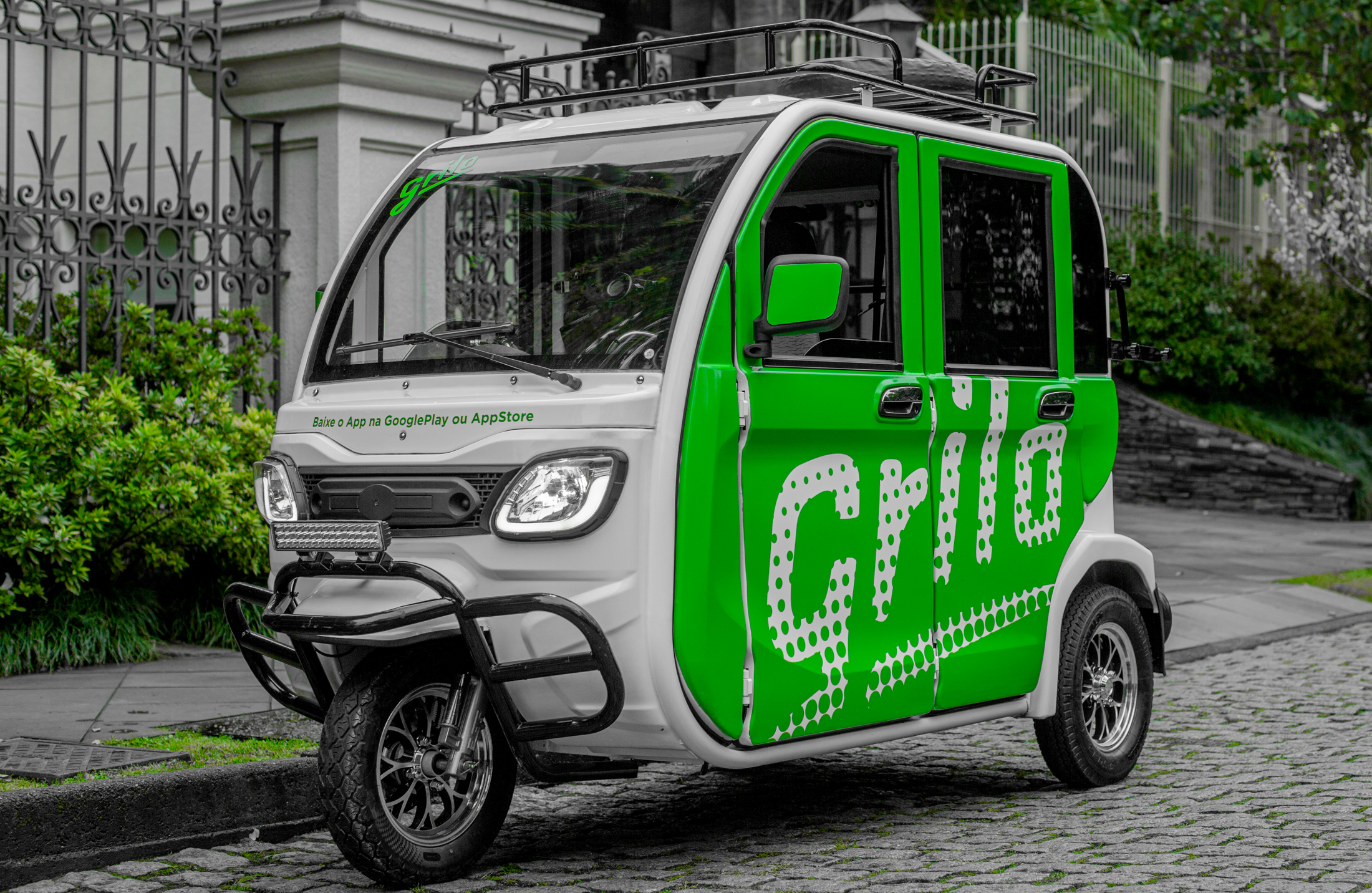 Veículo da Grilo transportará passageiros no Experience Senac