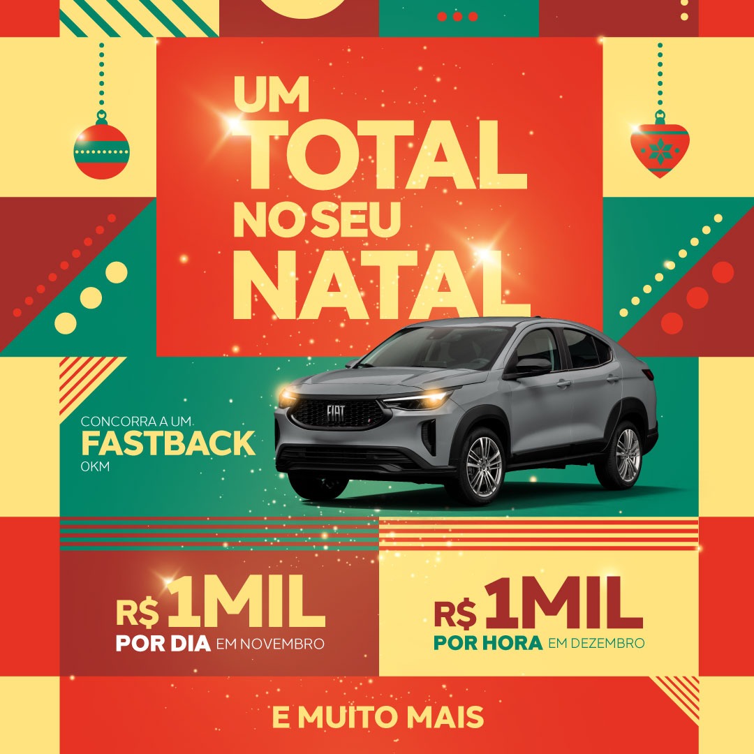 Shopping TOTAL cria campanha promocional Um TOTAL no seu Natal, com mais de R$ 450 mil em prêmios