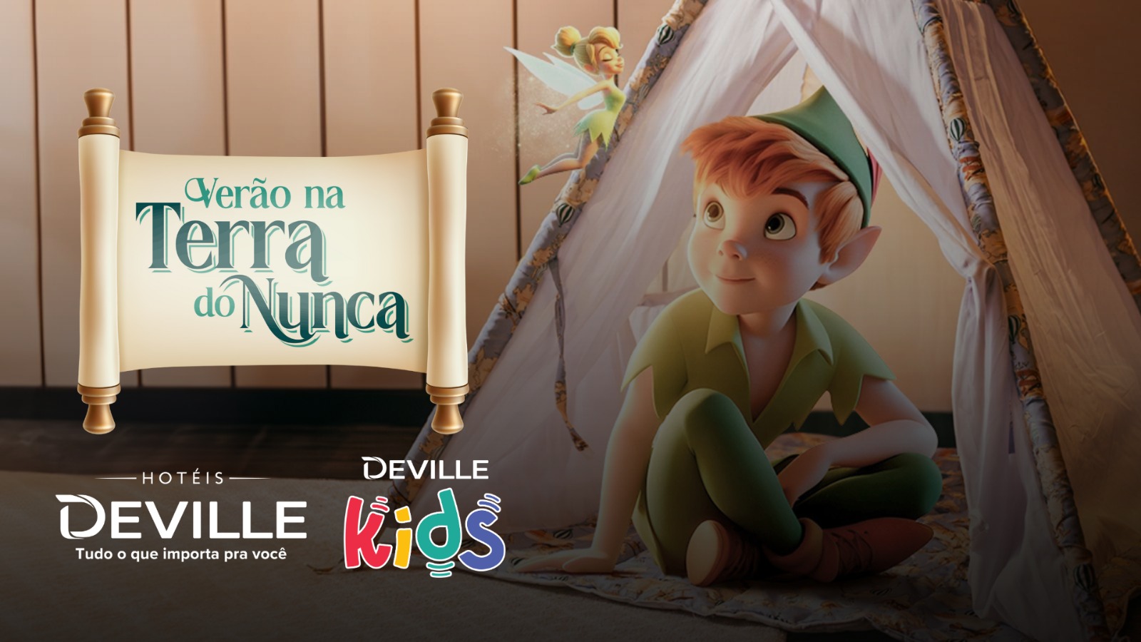 Verão com diversão, Peter Pan e sua turma e desconto: começou a campanha de férias de verão dos Hotéis Deville