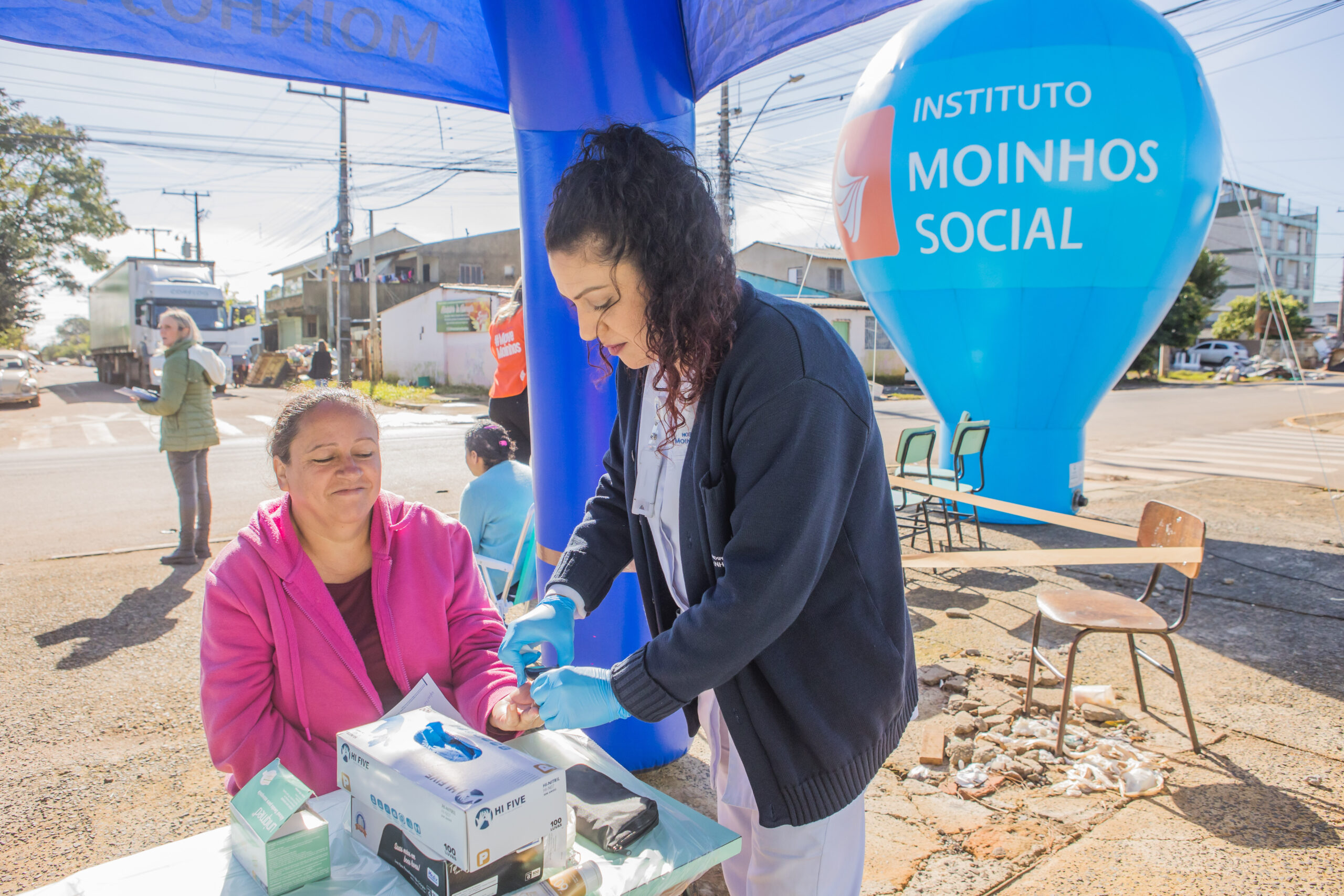 Hospital Moinhos de Vento realiza ação de saúde às vítimas da enchente em Eldorado do Sul