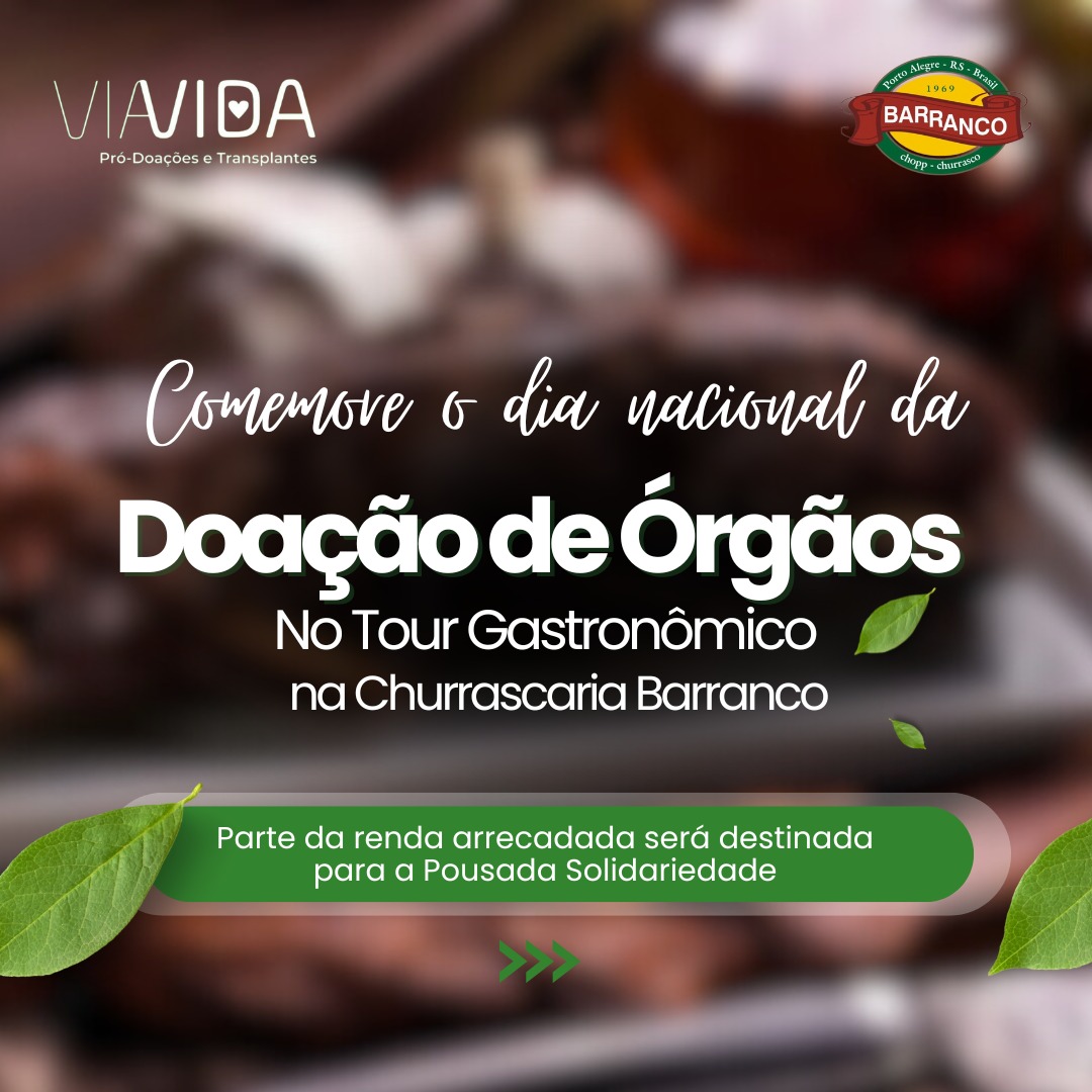 VIAVIDA promove dia solidário na Churrascaria Barranco em alusão ao Setembro Verde