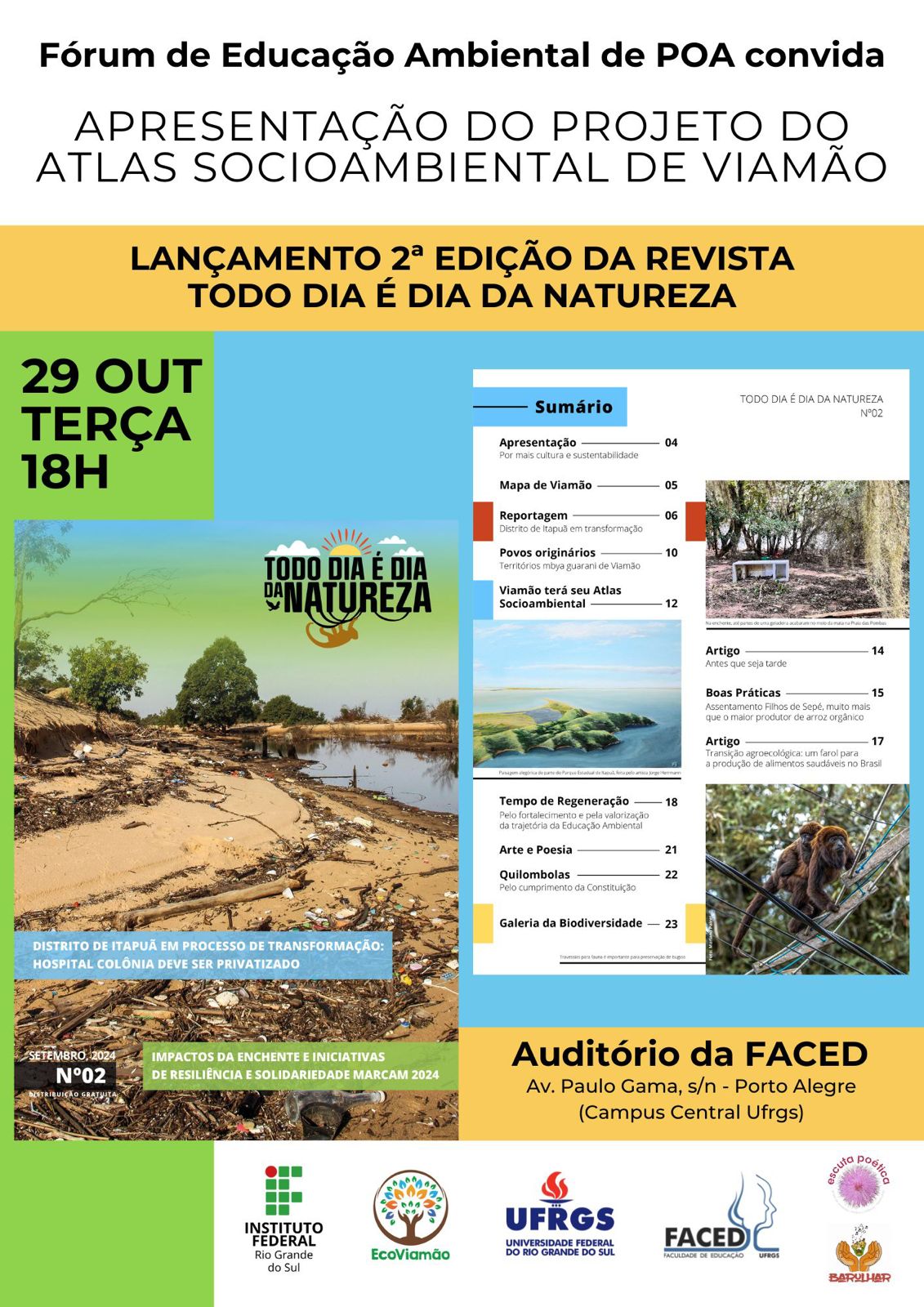 Revista Todo Dia é Dia da Natureza tem lançamento marcado para dia 29/10