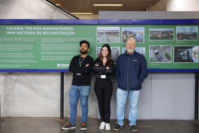 Exposição Fotográfica na Estação Farrapos retrata a reconstrução da trensurb após enchente