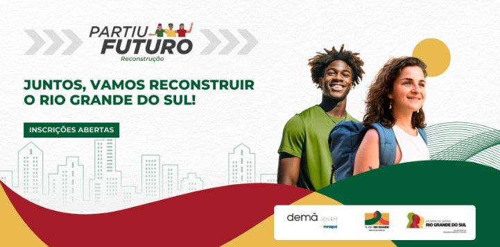 Jovens selecionados para o Partiu Futuro Reconstrução em Porto Alegre e Rio Grande começam a ser convocados