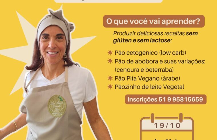 Panifício sem glúten e lactose é tema de workshop no Mercado de Ideias