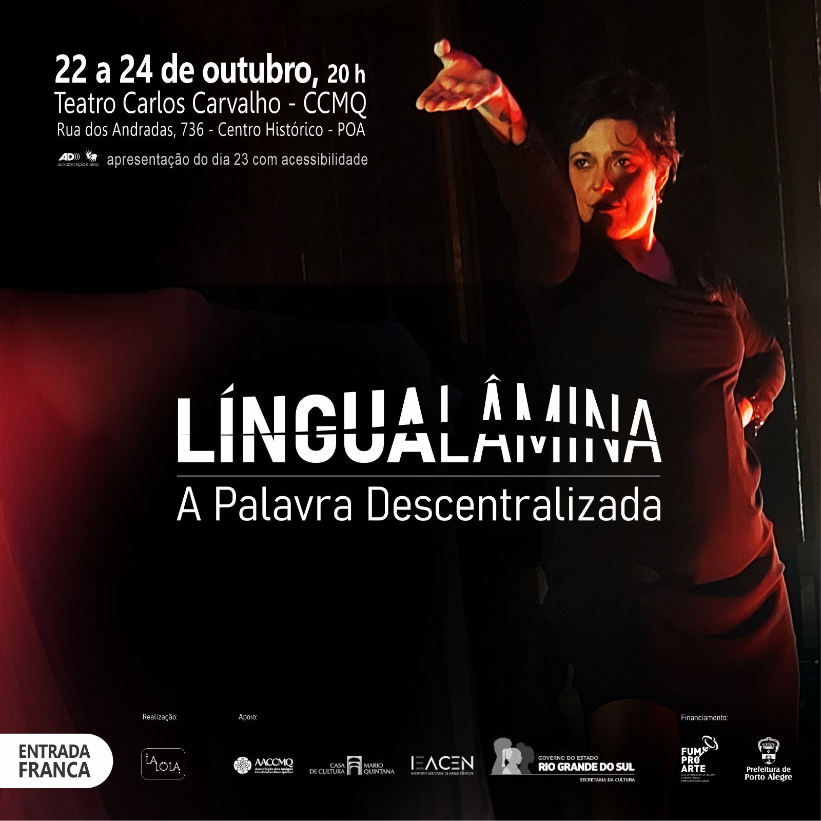 “Língua Lâmina: A Palavra Descentralizada” promove atividades com entrada franca