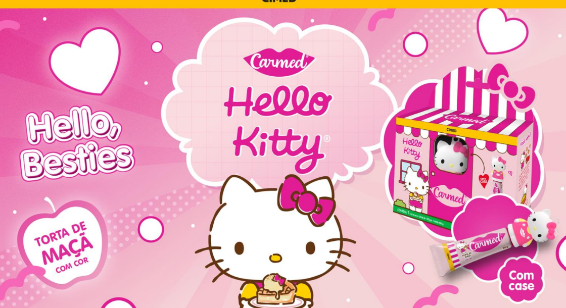 Cimed lança Carmed Hello Kitty com anúncio na Shibuya Crossing, principal avenida de Tóquio