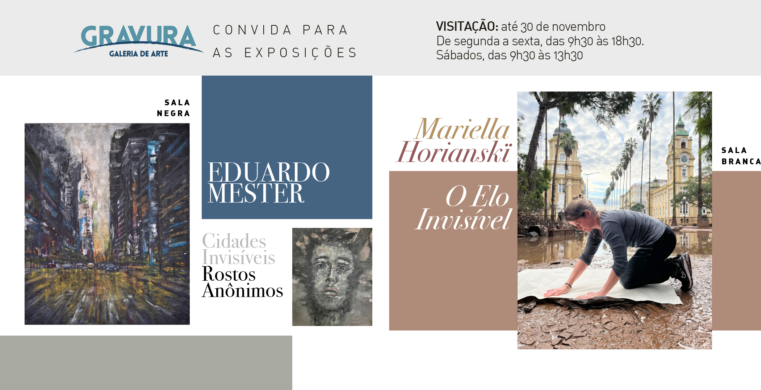 Gravura Galeria de Arte apresenta duas exposições em novembro: “Cidades Invisíveis – Rostos Anônimos” e “O Elo Invisível”