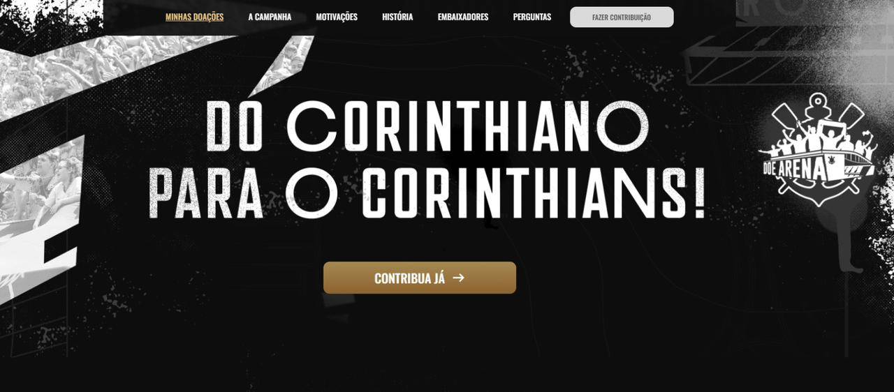 Uappi é a plataforma responsável pelo projeto “Doe Arena Corinthians”