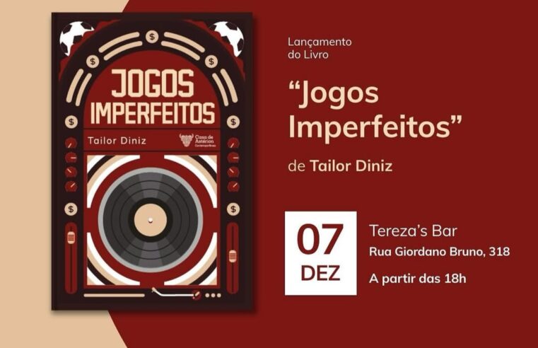 Tailor Diniz lança novo livro neste sábado no Terezas Café