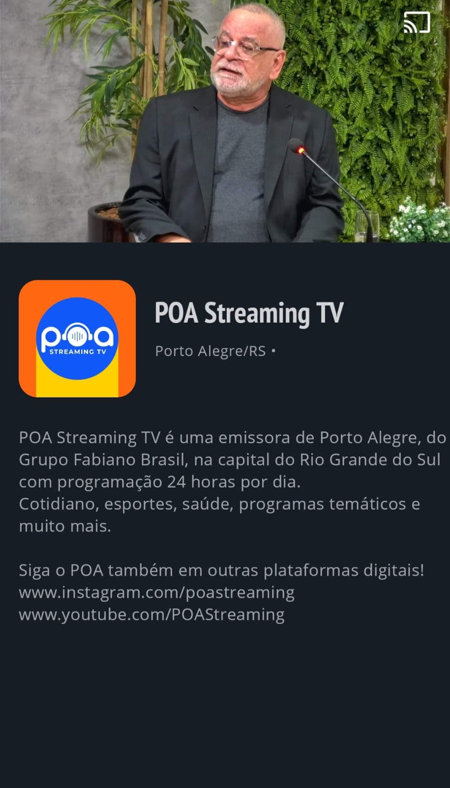 POA Streaming TV anuncia APP exclusivo que levará programação para todas TVs Smarts e smartphones do mundo