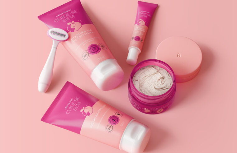 O Boticário apresenta linha de cuidados depilatórios Cuide-se Bem Doçura na Pessegura