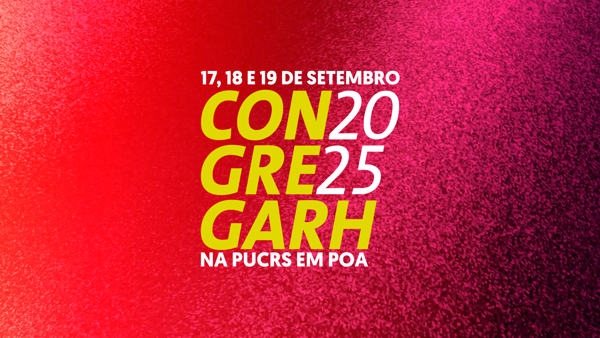 CONGREGARH 2025 está com inscrições abertas