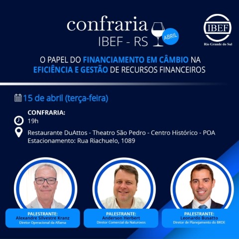 IBEF-RS promove confraria no Theatro São Pedro