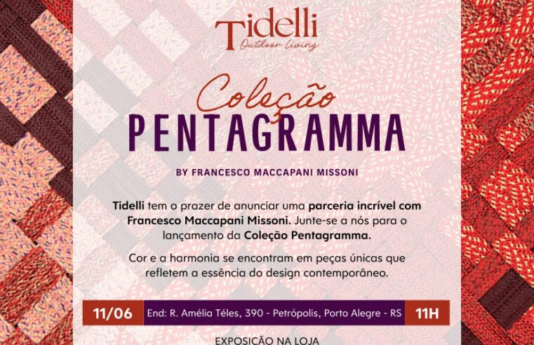 Tidelli lança Coleção Pentagramma em parceria com Francesco Maccapani Missoni
