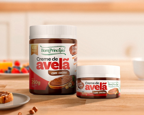 Bom Princípio Alimentos apresenta creme de avelã com nova fórmula e embalagem