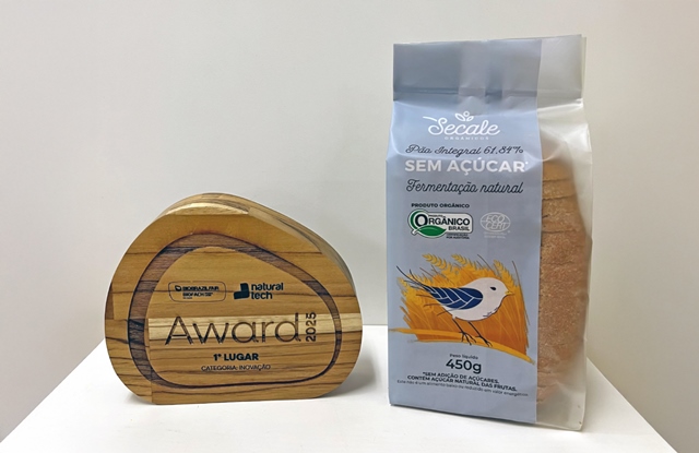 Pão Orgânico sem Açúcar da Secale conquista 1º lugar no Prêmio Inovação da BioBrazil Fair 2025