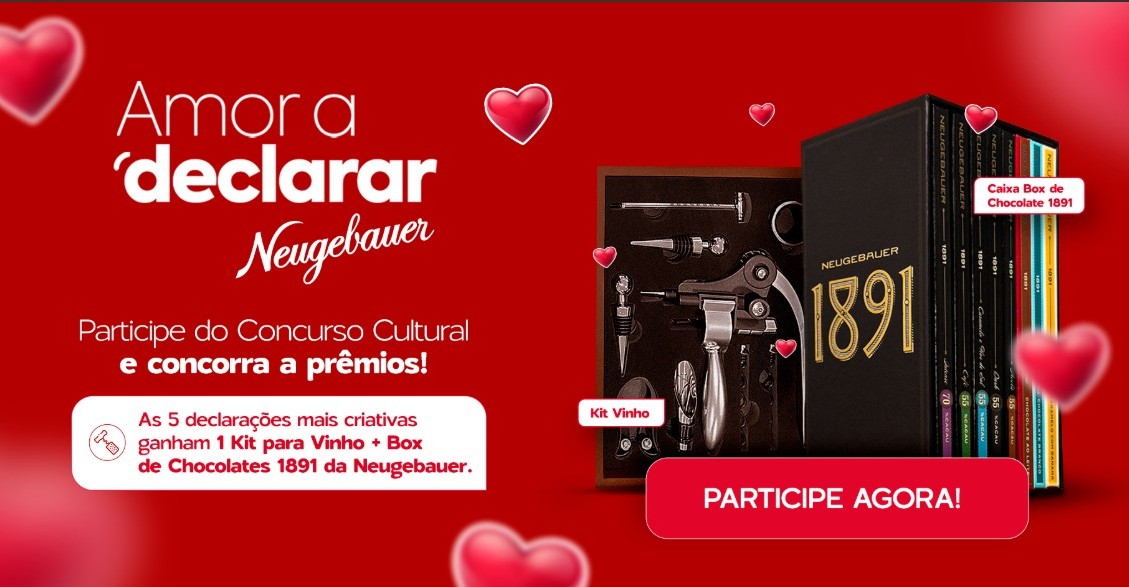 Concurso cultural “Amor a Declarar Neugebauer” celebra o Dia dos Namorados