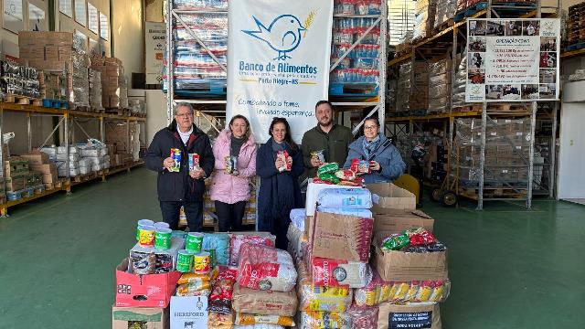 Green Benefícios arrecada mais de uma tonelada  em doações para o Banco de Alimentos de Porto Alegre