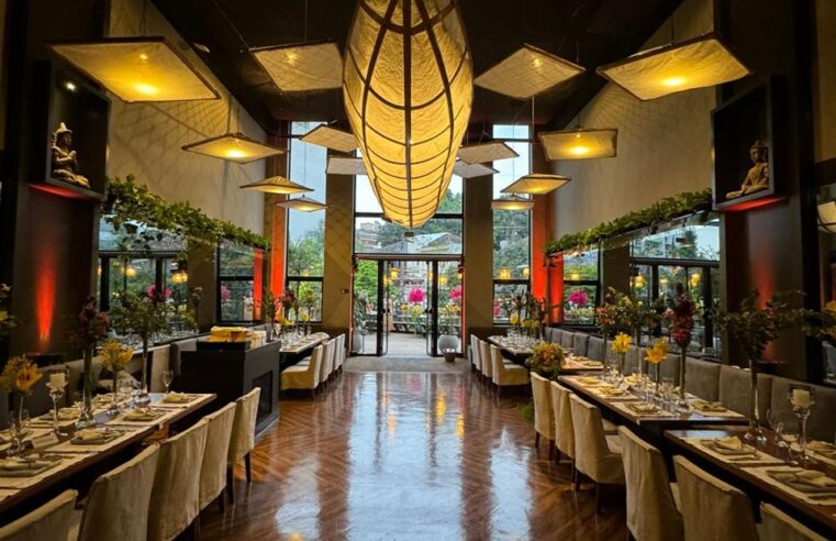 No Asiana, o bambu das luminárias também é arte 