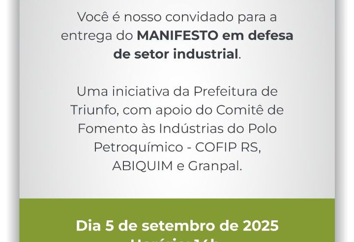 Na Expointer, manifesto em defesa do setor petroquímico gaúcho busca ampliar adesão estadual e federal