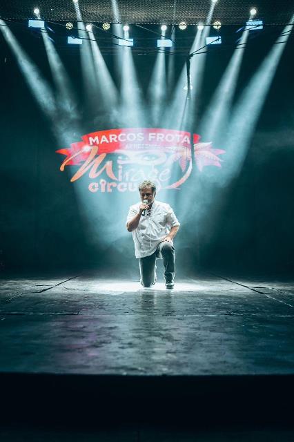 Marcos Frota, anfitrião do Mirage Circus, participa de todas as sessões desta semana em Porto Alegre