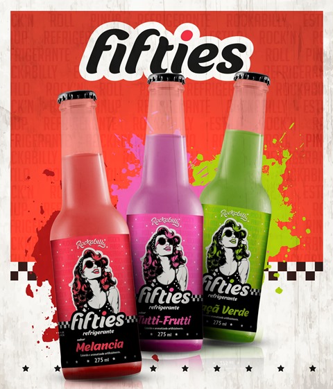 Rockabilly amplia portfólio e lança linha de refrigerantes Fifties