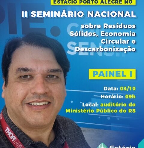 Professor da Estácio Porto Alegre leva experiências ao seminário nacional de sustentabilidade