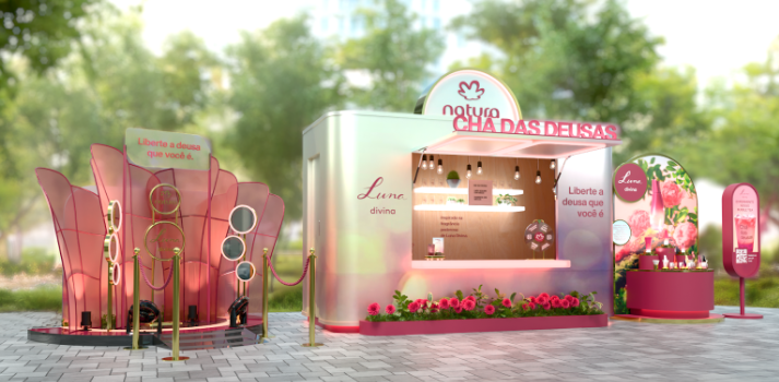 Chá das Deusas: Natura traz experiência com Bubble Tea para apresentar Luna Divina em Porto Alegre