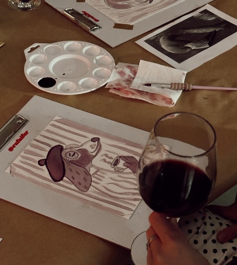 Mesa Criativa retorna ao DRY com experiência de aquarela e vinho