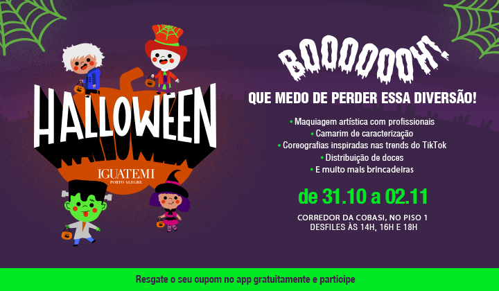 Halloween do Iguatemi terá Zumbi Trend Parade
