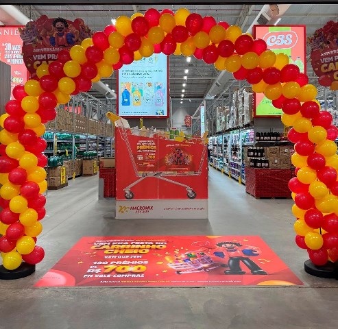 Vem Pra Festa de Carrinho Cheio é o tema do aniversário do Macromix Atacado