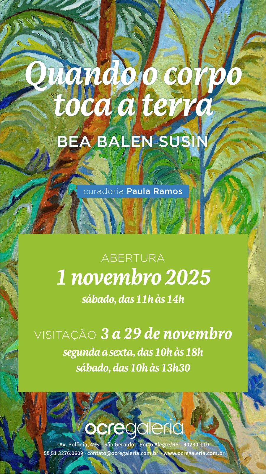 Exposição “Quando o corpo toca a terra” Bea Balen Susin