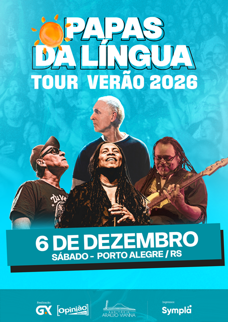 Papas da Língua anuncia o lançamento de nova turnê com show no Auditório Araújo Vianna