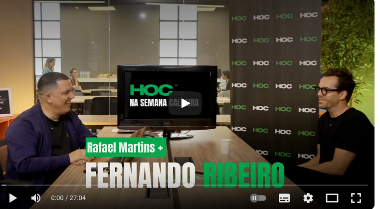 HOC destaca inovação e criatividade com presença na Semana Caldeira e gravação de videocast