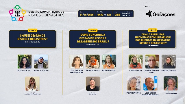 Gestão comunitária de riscos e desastres é tema de seminário em POA