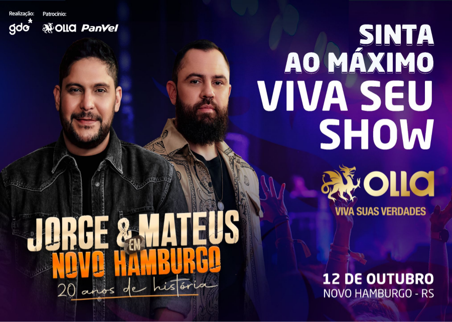 Olla leva experiência exclusiva para show especial de Jorge & Mateus em Novo Hamburgo