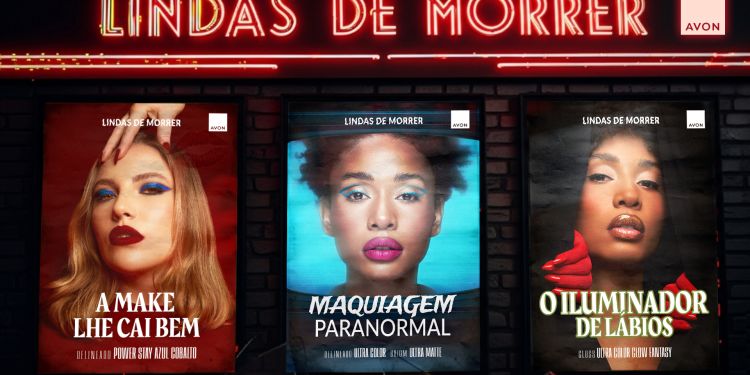 Avon transforma selfies em maquiagens de Halloween e pôsteres de terror no Tik Tok com campanha “Lindas de Morrer”