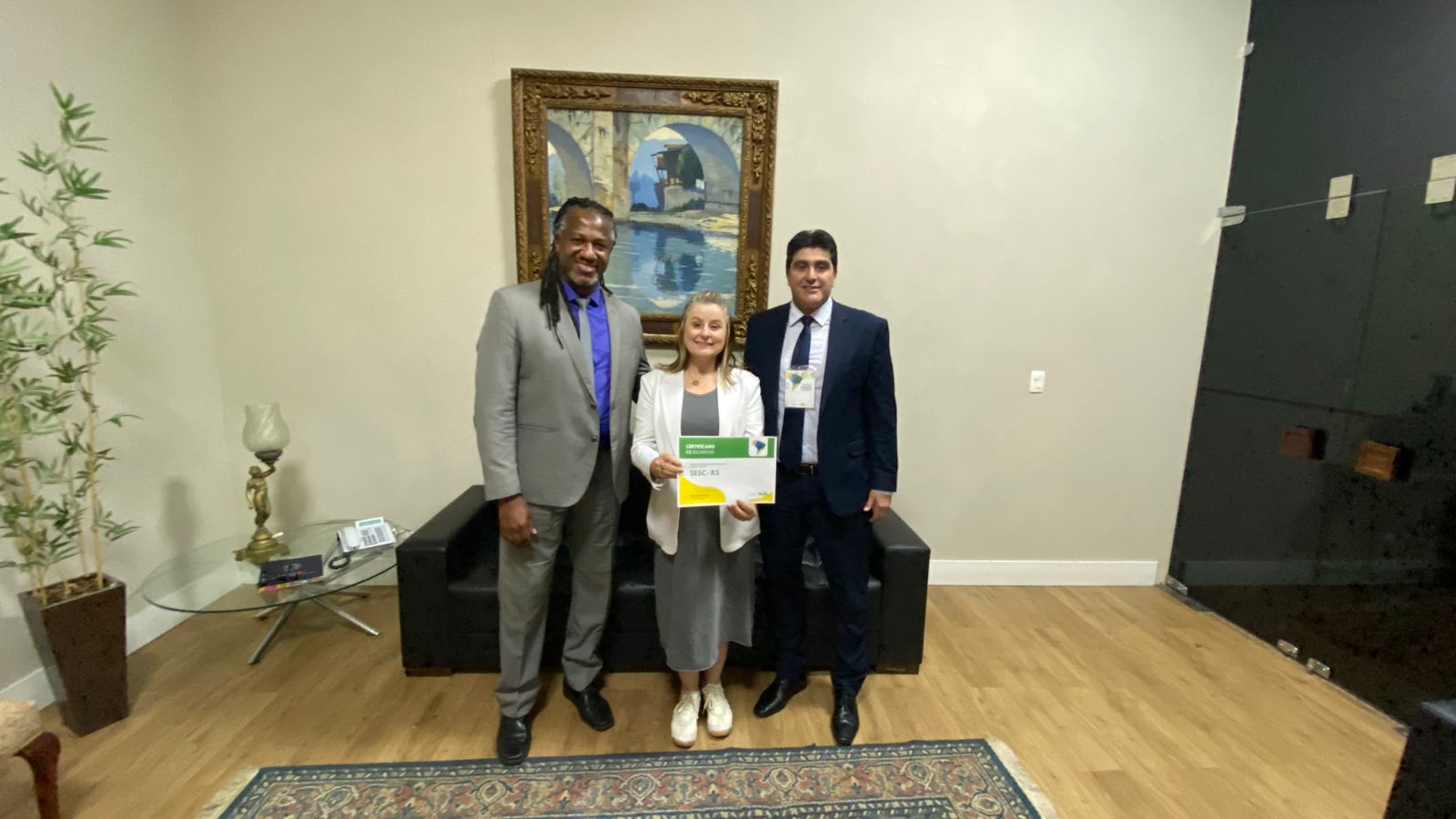 Práticas do Sesc/RS com pessoas idosas recebem prêmio do Governo Federal em Brasília