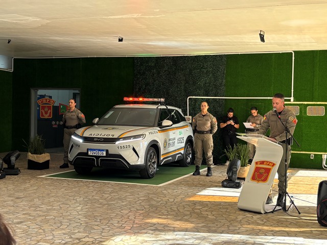 IESA BYD entrega primeiras viaturas elétricas da Brigada Militar