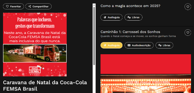 Coca-Cola FEMSA Brasil disponibiliza plataforma com audiodescrição, Libras e audioguia na Caravana de Natal