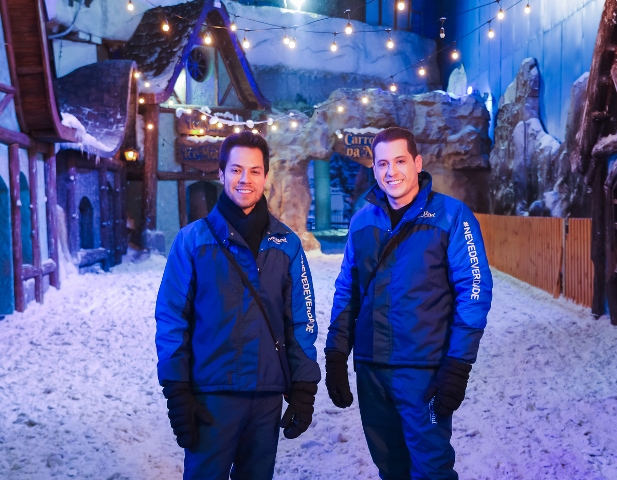 Snowland no Fantástico: Henry e Klauss apresentam o maior Natal do mundo