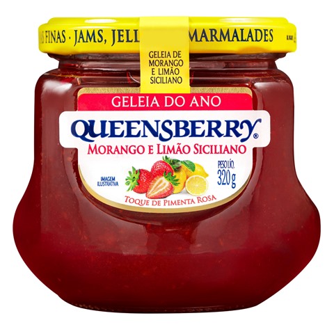 Queensberry inova com lançamento de geleia de Morango com Limão Siciliano